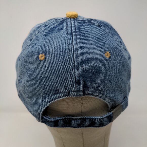 Nissin Men's John P. McDowell Field Dedication Hat Blue Tan 2000 Y2K Vintage - Picture 7 of 10